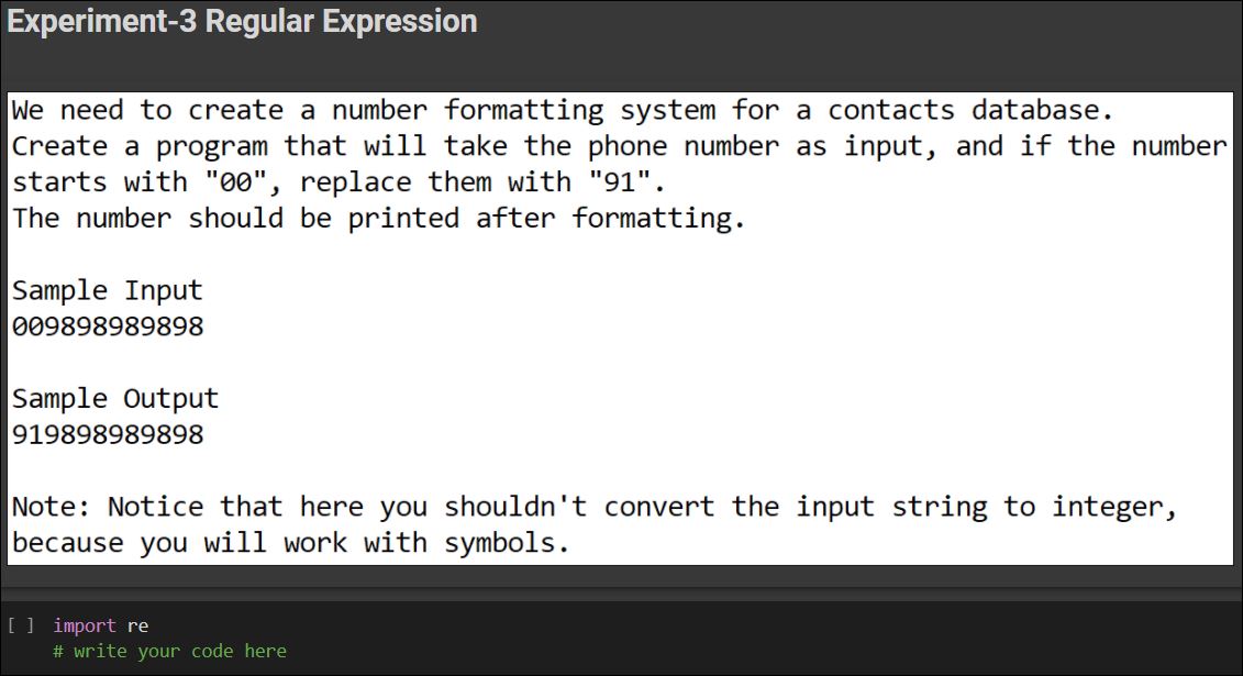 Experiment - 3 Regular Expression.JPG